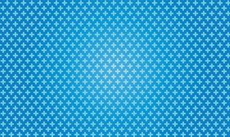 abstract white crosses minimal geometric pattern on blue gradient vector