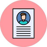 CV Vector Icon