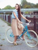 Young beautiful, elegantly dressed woman, summer and lifestyle