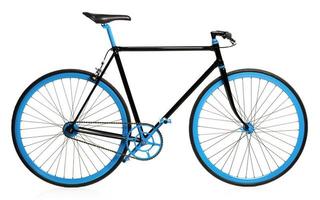 bicicleta con estilo aislado en blanco foto
