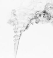 Abstract smoke on white photo