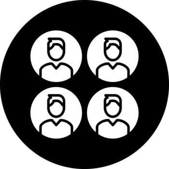 colaborativo vector icono