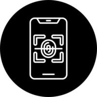 Fingerprint Scanner Vector Icon