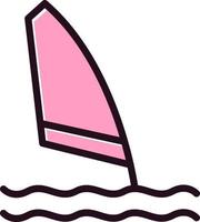 Windsurf Vector Icon