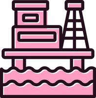 Oil Rig Vector Icon