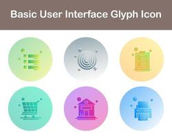 Basic User Interface Vector Icon Set