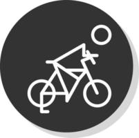 Biking Vector Icon Design