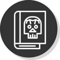 diseño de icono de vector muerto de libro