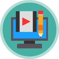 diseño de icono de vector de edición de video