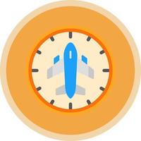 Flight Timings Vector Icon Design