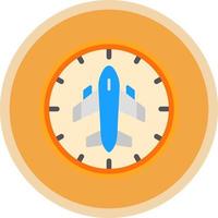 diseño de icono de vector de tiempos de vuelo