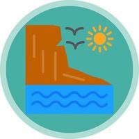 Cliff Vector Icon Design