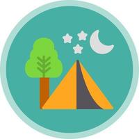 diseño de icono de vector de camping