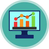 Monitoring Vector Icon Design