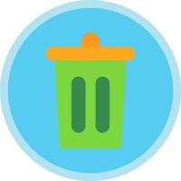 Trash Bin Vector Icon Design