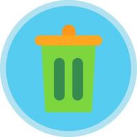 Trash Bin Vector Icon Design