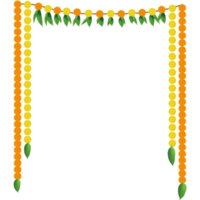 Toran marigold decoration diwali karwa choth indian festivals png