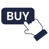 Finanzas y inversión comprar botón plano icono elemento conjunto png