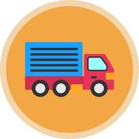 Cargo Truck Vector Icon Design