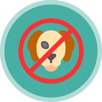 No Pets Vector Icon Design