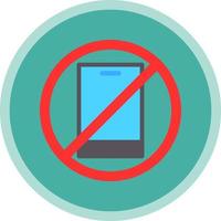 No Phone Vector Icon Design