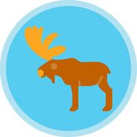 Moose Vector Icon Design