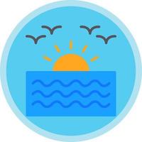 diseño de icono de vector de amanecer