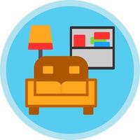 Living Room Vector Icon Design