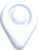 icône de broche de localisation 3d png