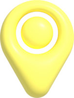 icône de broche de localisation 3d png