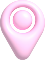 icône de broche de localisation 3d png