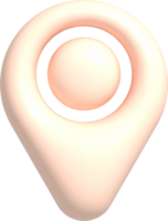 3D Location Pin Icon png