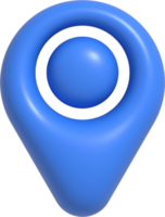 3D-Standort-Pin-Symbol png