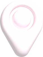 icône de broche de localisation 3d png