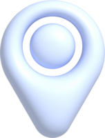 icône de broche de localisation 3d png