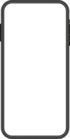 Smartphone interface, phone mockup with empty screen png