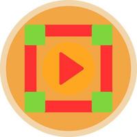 diseño de icono de vector de reproductor multimedia