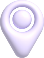 3D-Standort-Pin-Symbol png