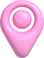 icône de broche de localisation 3d png