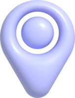 3D-Standort-Pin-Symbol png