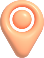 icône de broche de localisation 3d png