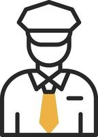 Security Guard Vector Icon Design