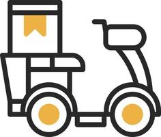 Delivery Bike Vector Icon Design