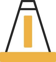 Traffic Cone Vector Icon Design