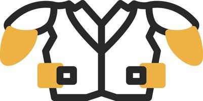 Shoulder Pads Vector Icon Design