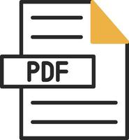 diseño de icono de vector de pdf