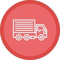 Cargo Truck Vector Icon Design