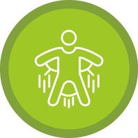 Base Jump Vector Icon Design