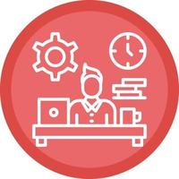 Workaholic Vector Icon Design