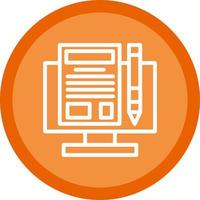 Making Blog Vector Icon Design